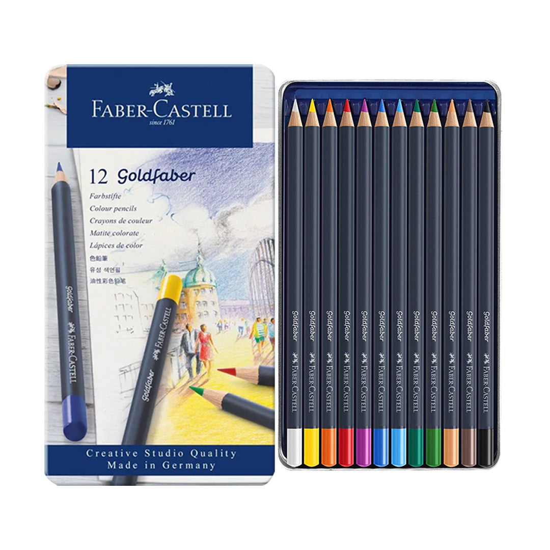 Faber Castell Goldfaber Colour Pencils Set for Artists and Drawing - Retail Maharaj