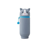 Lihit Lab Smart Fit PuniLabo Silicone Stand Up Pen Case Animal Design - Retail Maharaj