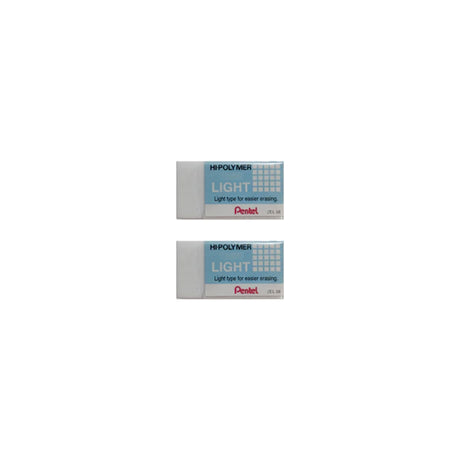 Pentel Hi Polymer Light Plastic Eraser Gentle Clean Erasing - Retail Maharaj