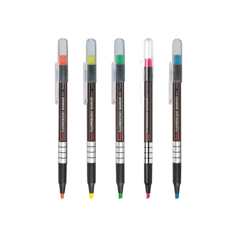 Pentel Fluorescent Highlighter Pens Chisel Tip Set - Retail Maharaj