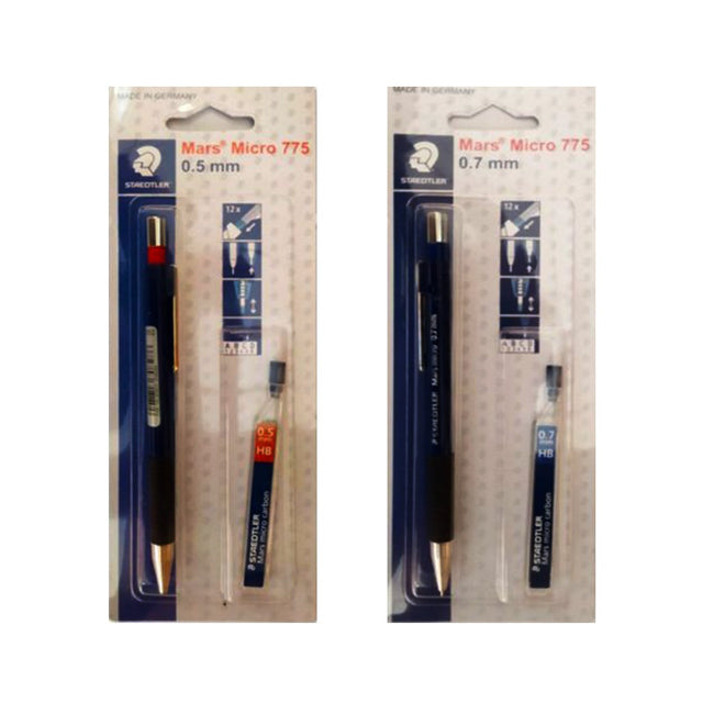 Staedtler Mars Micro Mechanical Pencil with Lead Pack Precision Writing Set - Retail Maharaj