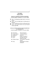 History of English Literature & British Poetry from Elizabethan to Pre-Romantic (Major Course) (English Version) - Retail Maharaj