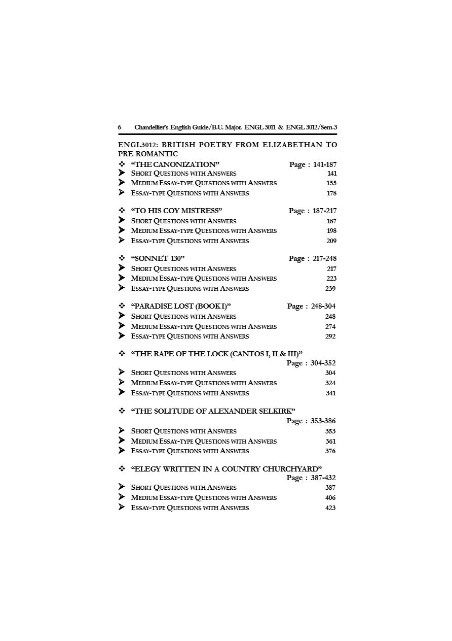 History of English Literature & British Poetry from Elizabethan to Pre-Romantic (Major Course) (English Version) - Retail Maharaj