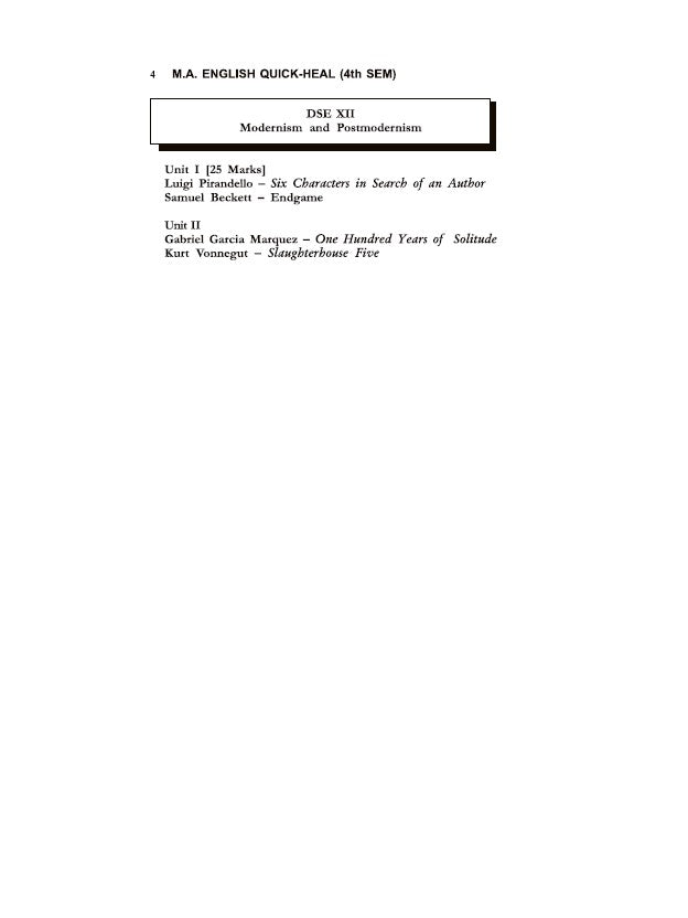 MA English Quick-Heal – A Combined Guide Book, SEM-4, CU [CC-XII, CC-XIII, DSE-IX, DSE-XII] (English Version) - Retail Maharaj