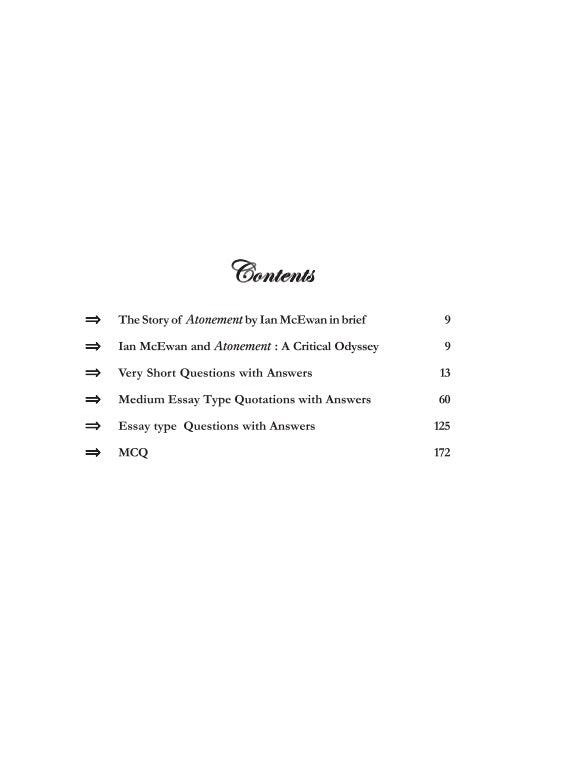 Ian McEwan Atonement (Questions and Answers) (English Version) - Retail Maharaj