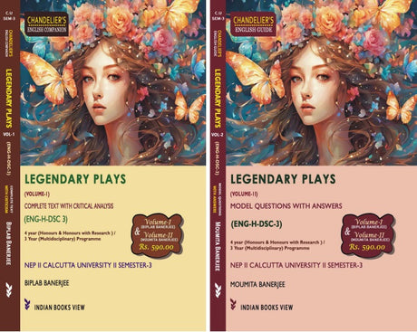 Legendary Plays (DSC-3) (Vol-1) & Model Q&A (Vol-2), Semester-3, C.U (English Version) - Retail Maharaj