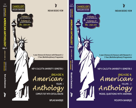 American Anthology (DSC-4) (Vol-1) & Model Q&A (Vol-2), Semester-3, C.U (English Version) - Retail Maharaj