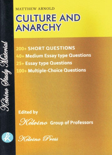 Matthew Arnold Culture and Anarchy (English Version) (Questions and Answers) - Retail Maharaj