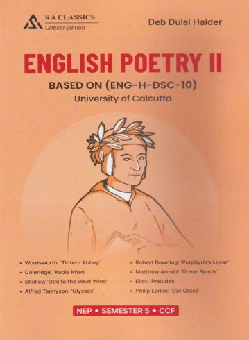 English Poetry-2 (English Version) (Text with Critical) (ENG-H-DSC-10) Semester-5, C.U. - Retail Maharaj