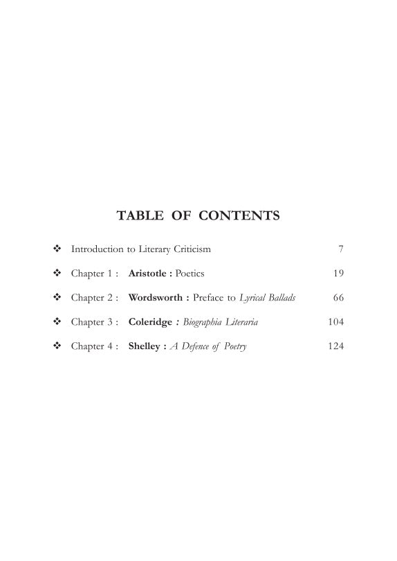 Literary Criticism A Handbook [Literary Theory - 1] (English Version) (Text with Critical) (ENG-H-DSC-12) Semester-5, C.U. - Retail Maharaj