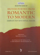 British Poetry from Romantic to Modern – Complete Text with Critical Discussion, SEM-4, BU (English Version) - Retail Maharaj