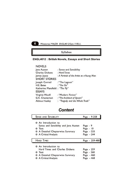 British Poetry from Romantic to Modern – Complete Text with Critical Discussion, SEM-4, BU (English Version) - Retail Maharaj