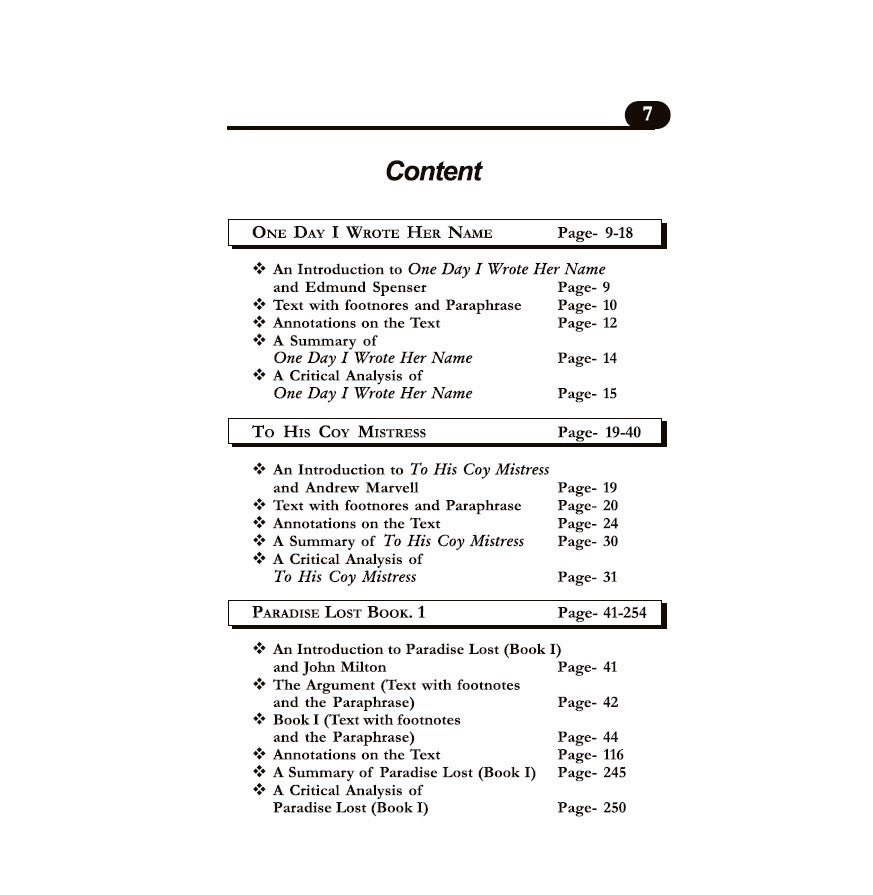 English Poetry-1 (Vol-1) (ENG-H-DSC-7) – Complete Text with Critical Analysis, SEM-4, CU (English Version) - Retail Maharaj