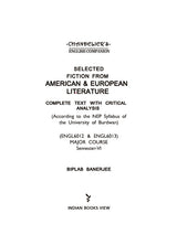 Fiction from American & European Literature – Complete Text with Critical Analysis (ENGL6012 & ENGL6013) SEM-6, BU (English Version) - Retail Maharaj
