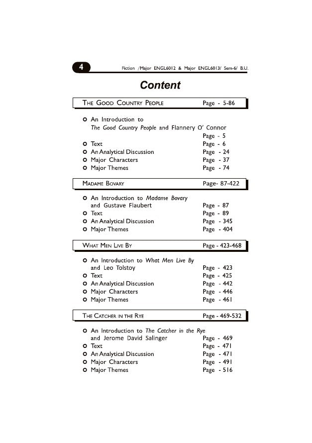 Fiction from American & European Literature – Complete Text with Critical Analysis (ENGL6012 & ENGL6013) SEM-6, BU (English Version) - Retail Maharaj