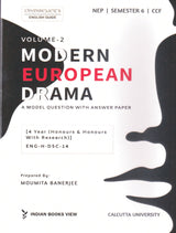 Modern European Drama (Vol-2) A Model Quest. and Ans. Paper (ENG-H-DSC-14) Sem-6, CU (English Version) - Retail Maharaj