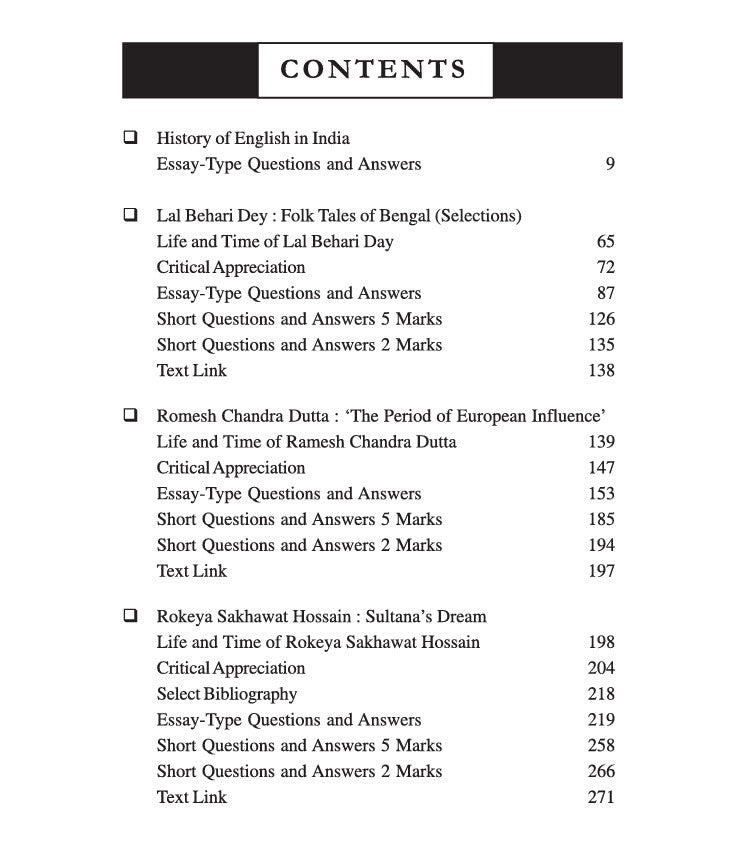 Cultural History of English in India: Text Link with Guide (ENGL7011) Sem-7, BU (English Version)