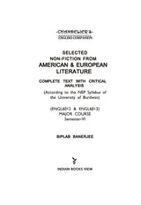 Non-Fiction from American & European Literature – Complete Text with Critical Analysis (ENGL6012 & ENGL6013) SEM-6, BU (English Version) - Retail Maharaj