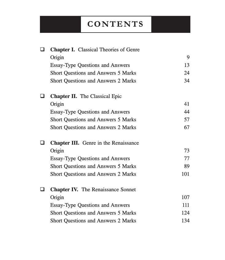 Literary Genres in Theory and Practice: Theory and Guide (Major Course) (ENGL7012) Sem-7, BU (English Version)