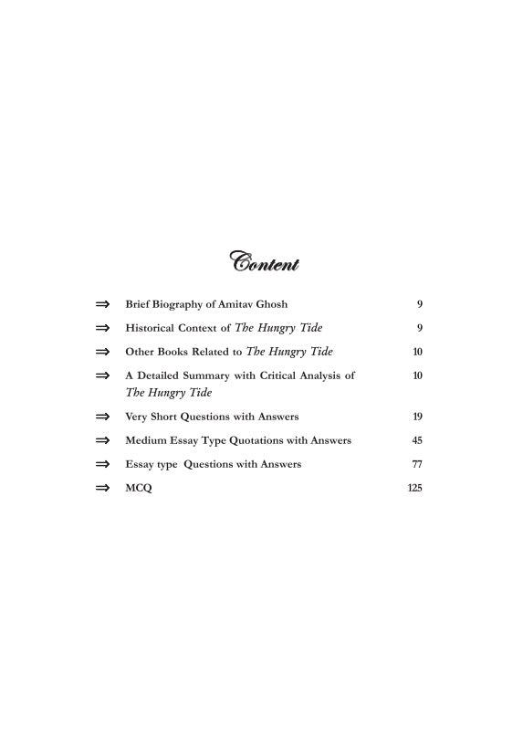 Amitav Ghosh The Hungry Tide (English Version) (Questions and Answers) - Retail Maharaj