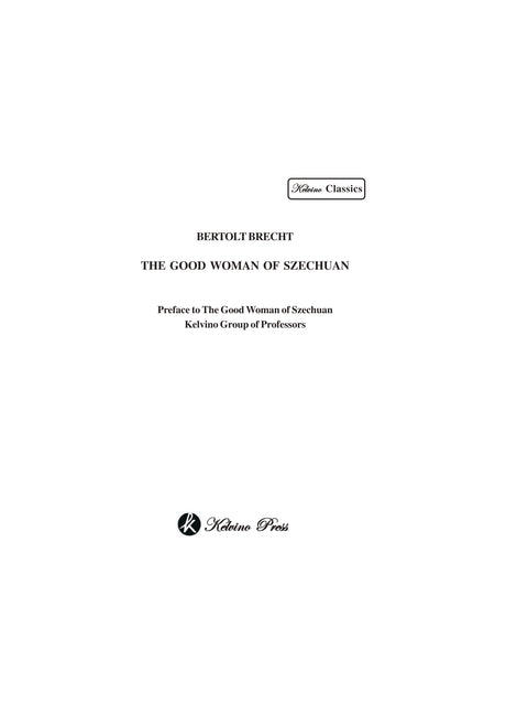 The Good Woman of Szechuan (Text) (English Version) - Retail Maharaj