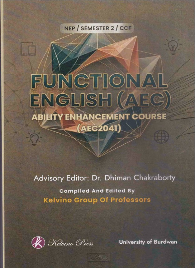 Functional English (AEC) Ability Enhancement Course (AEC2041) Text with MCQ, Sem-2, BU (English Version)