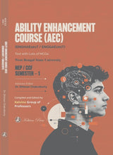 Ability Enhancement Course (AEC) ENGHAE101T / ENGGAE101T, Semester 1, WBSU – Text with Lots of MCQs (English Version)