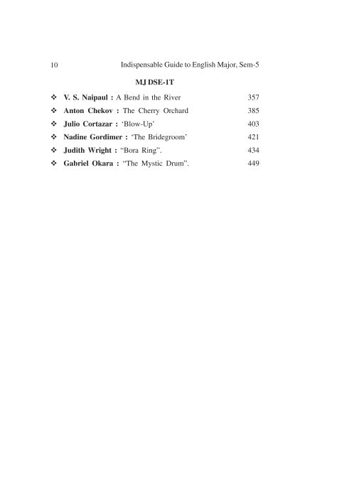 Indispensable Guide to English Major (English Version) Semester-5 [Text With Guide] Vidyasagar University - Retail Maharaj