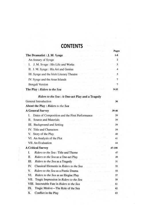 J.M. Synge Riders to the Sea (English Version) (Text with Guide) - Retail Maharaj