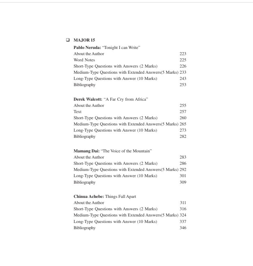Unlocking the English Major – Text with Critical Analysis, Semester 7, V.U. (English Version)