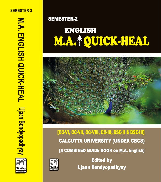 MA English Quick-Heal – A Combined Guide Book, SEM-2, CU [CC-VI, CC-VII, CC-VIII, CC-IX, DSE-II, DSE-III] (English Version) - Retail Maharaj