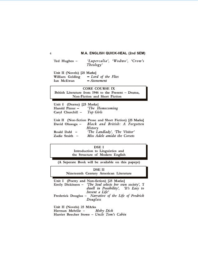 MA English Quick-Heal – A Combined Guide Book, SEM-2, CU [CC-VI, CC-VII, CC-VIII, CC-IX, DSE-II, DSE-III] (English Version) - Retail Maharaj