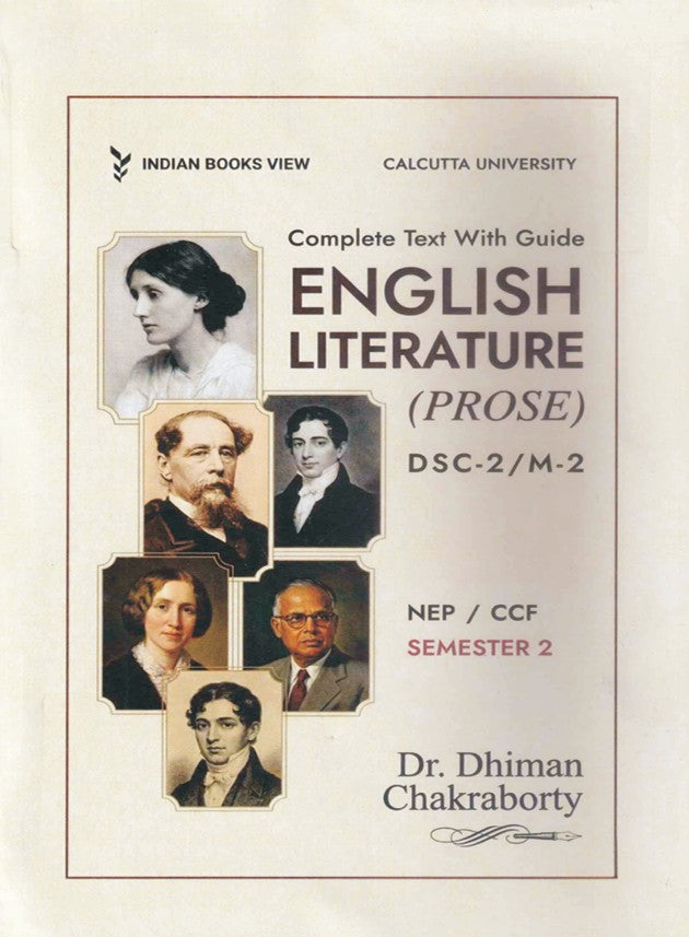 English Literature (Prose) (Complete Text with Guide) DSC-2/M-2, Sem-2, C.U. (English Version)