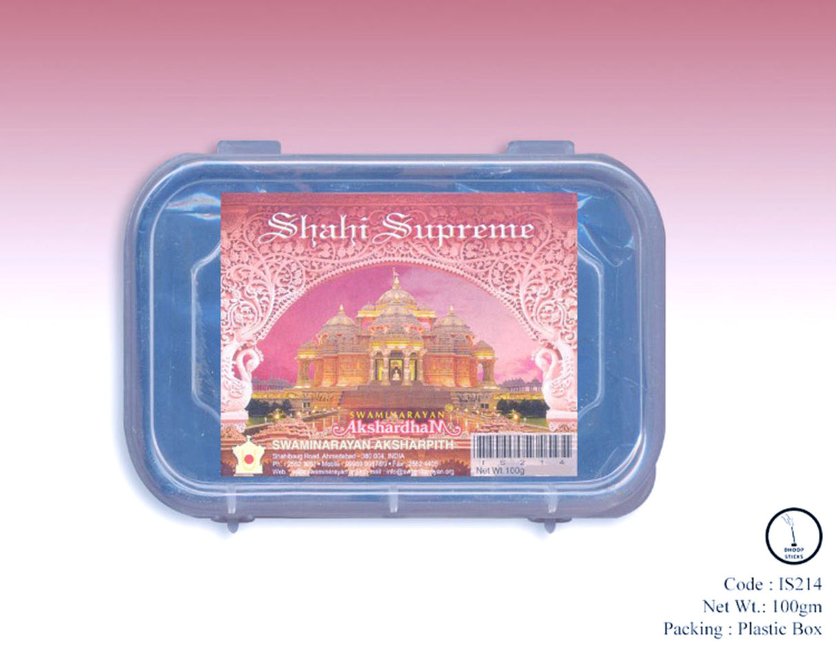 Shahi Supreme Dhoop Stick 4" Stick | Plastic Container