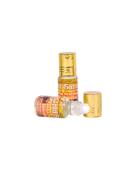 Gold Sandal Rollon 3 ML | 2" Bottle - Retail Maharaj