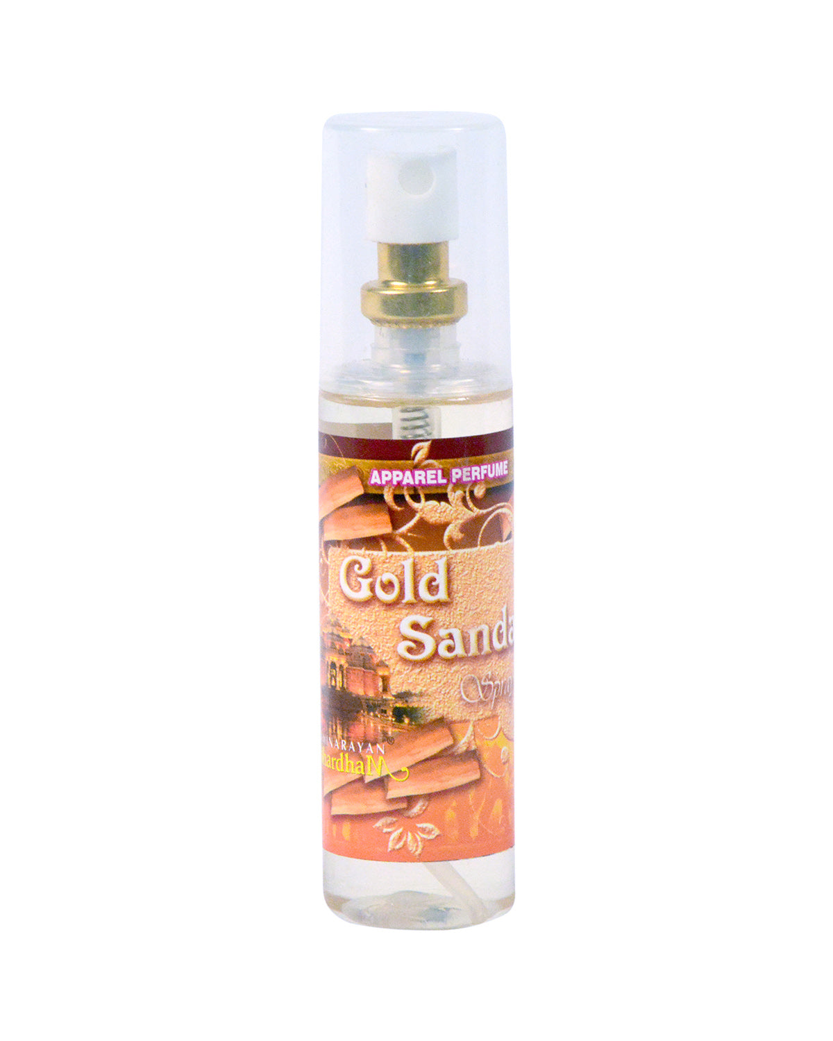 Gold Sandal Apparel Perfume 50 ML | 5" Bottle - Retail Maharaj