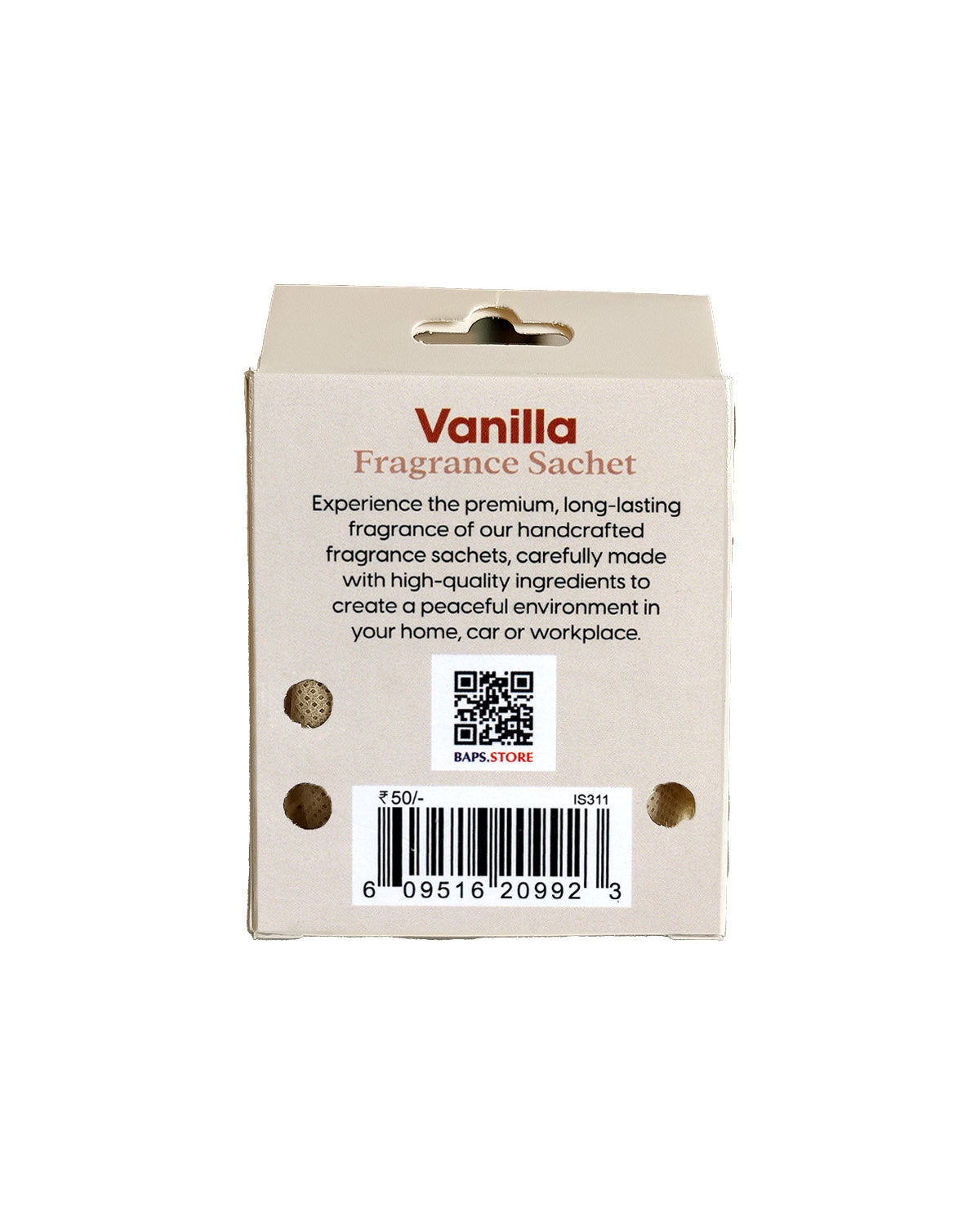 Vanila Fragrance Sachet 4.5" B.O.P Bag