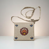 Handmade Jute Sling Bag with Madhubani Art | Eco-friendly Mithila Painting Ethnic Bag - Retail Maharaj