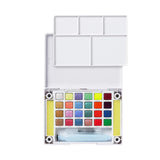 Sakura Koi Creative Art Watercolour Pan Set with Metallic Fluorescent and Pearlescent Shades - Retail Maharaj