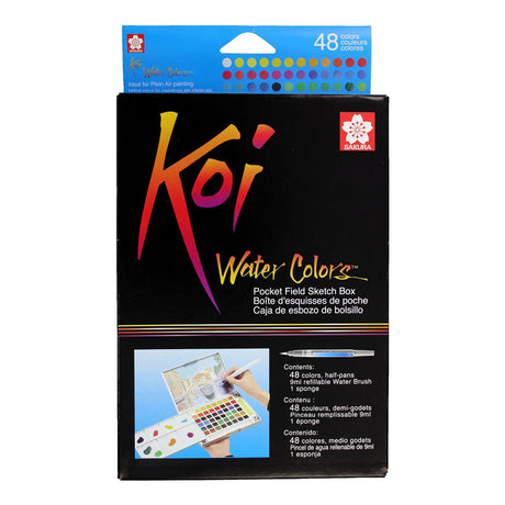 Sakura Koi Portable Watercolour Pan Set with Extended Colour Range for Artists - Retail Maharaj