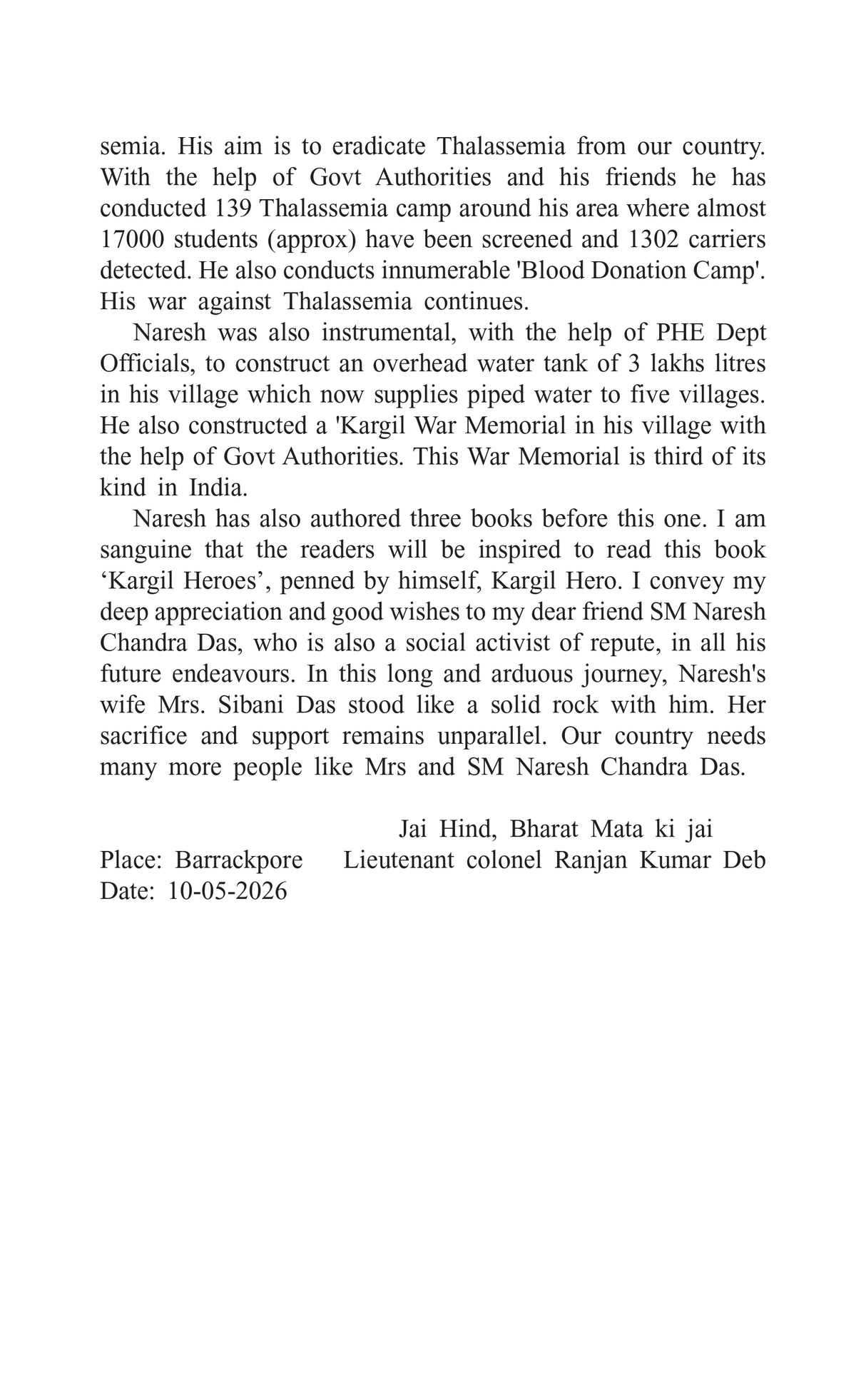 Kargil Heroes (Bengali/Hindi/English Languages)