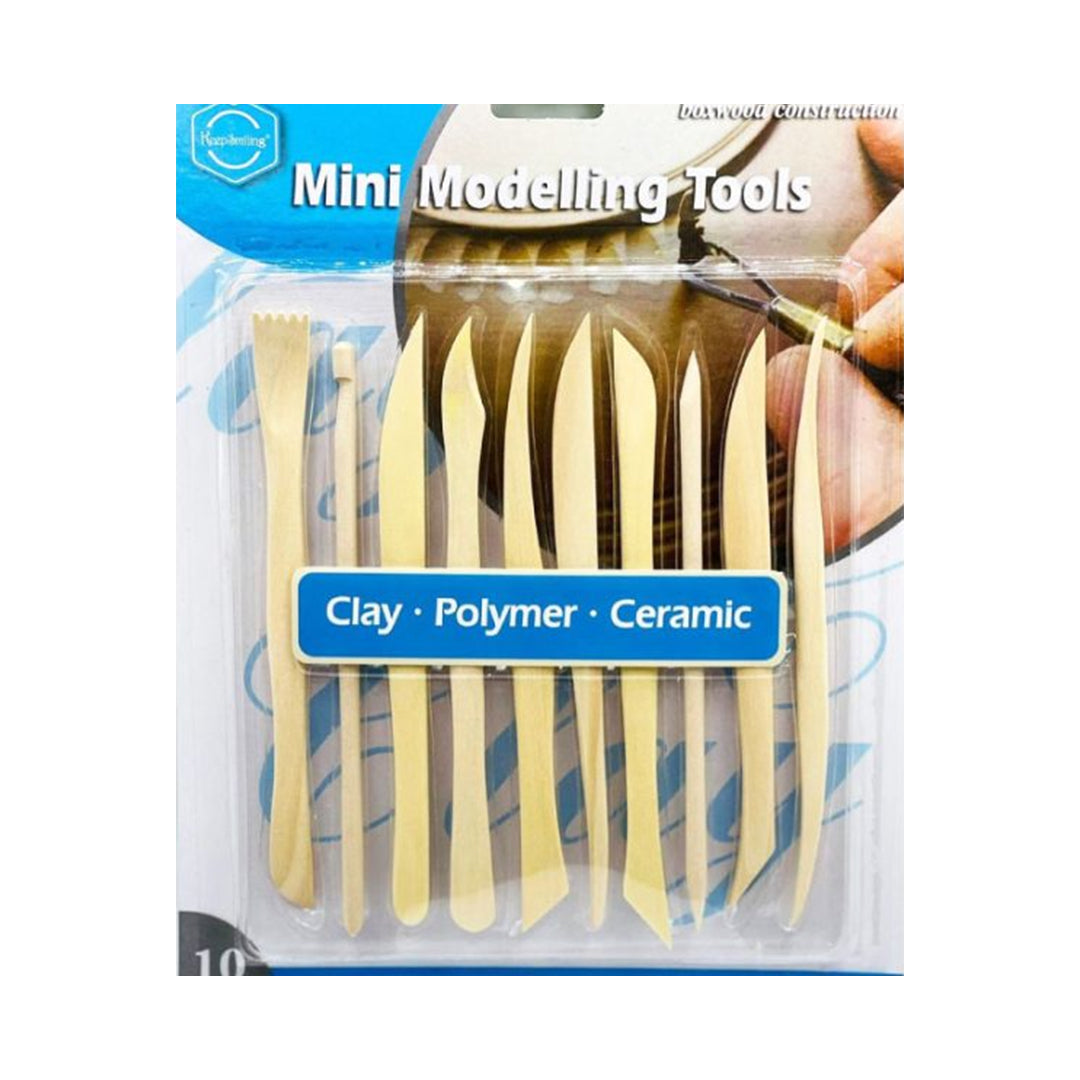 KeepSmiling Mini Modelling Tools for Clay / Polymer / Ceramic – Set of 10 - Retail Maharaj