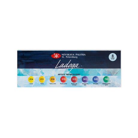 Ladoga Artist’s Water Colour Cake Set of 8 (Made in Russia) - Retail Maharaj