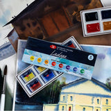 Ladoga Artist’s Water Colour Cake Set of 8 (Made in Russia) - Retail Maharaj