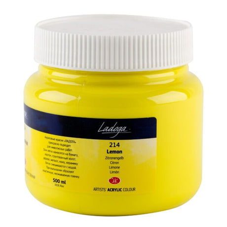 Ladoga Professional Acrylic Colours 500ml Open Stock Artist Paints - Retail Maharaj