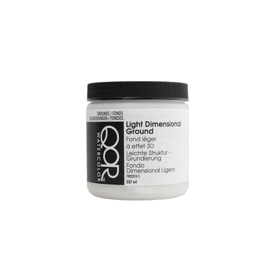 QoR Light Dimensional Ground Watercolor Texture Medium 237 ml - Retail Maharaj