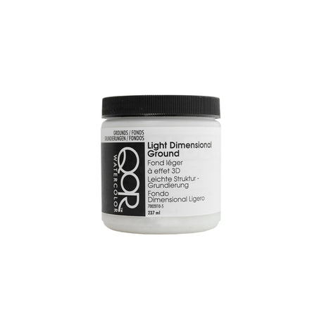 QoR Light Dimensional Ground Watercolor Texture Medium 237 ml - Retail Maharaj