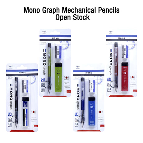 Tombow Mono Graph Mechanical Pencil 0.5mm with Mono Eraser - Retail Maharaj