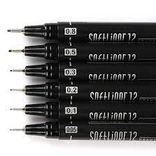 LinePlus SoftLiner Black Archival Drawing Pen for Technical Drafting and Illustration - Retail Maharaj