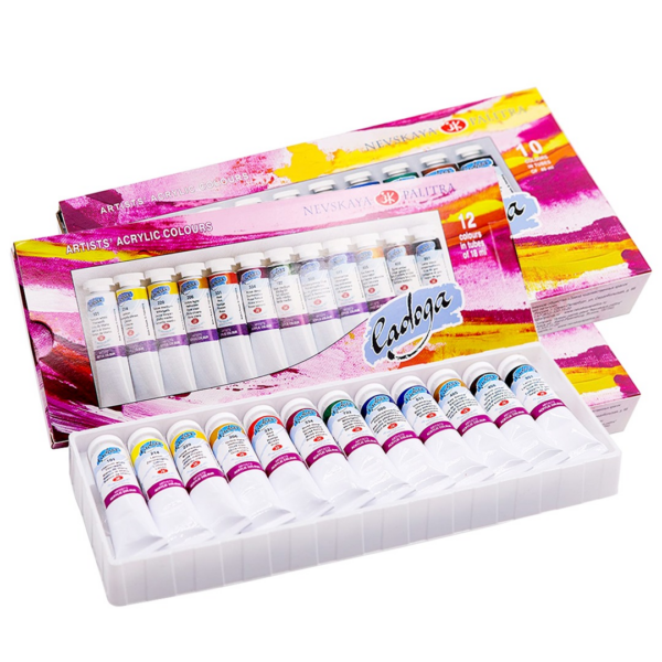 Liquitex Basics Acrylic Paint Tube Set Professional Artist Colour Set for Canvas and Mixed Media Art - Retail Maharaj